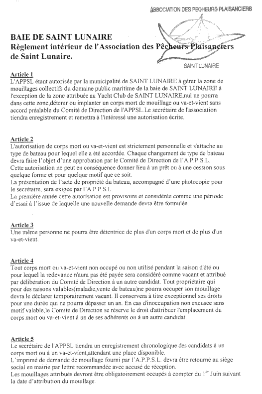 reglement